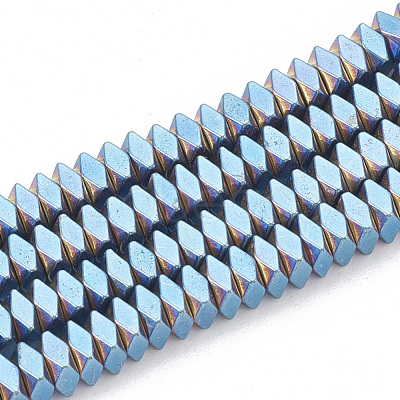 Electroplate Non-magnetic Synthetic Hematite Beads Strands G-T061-119A-1