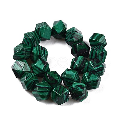 Synthetic Malachite Dyed Beads Strands G-T38-29-1