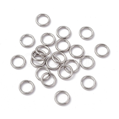 Non-Tarnish 304 Stainless Steel Open Jump Rings STAS-C040-01J-P-1