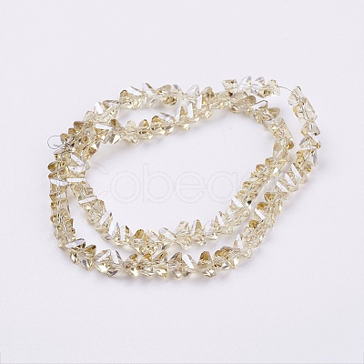 Electroplate Glass Beads Strands EGLA-J145-6mm-PL05-1