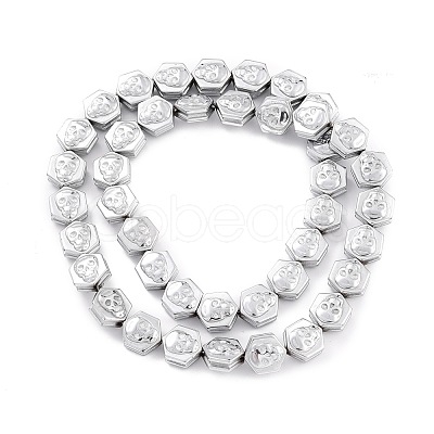 Electroplate Synthetic Non-magnetic Hematite Beads Strands G-I317-01F-1