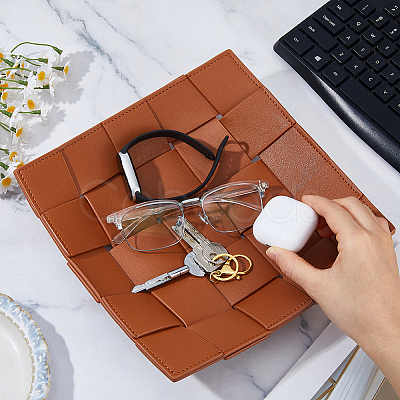 PU Imitation Leather Storage Trays AJEW-WH0609-795B-1