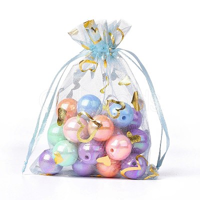 Organza Drawstring Jewelry Pouches OP-I001-B01-1