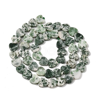 Natural Green Spot Jasper Beads Strands G-M403-A22-03-1