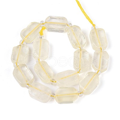 Natural Lemon Quartz(Heated) Beads Strands G-C098-A27-01-1