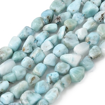 Natural Larimar Beads Strands G-K203-48-1