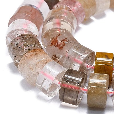 Natural Rutilated Quartz Beads Strands G-K245-C09-05-1