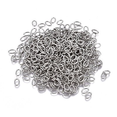 Tarnish Resistant 304 Stainless Steel Open Jump Rings STAS-F250-11P-M-1
