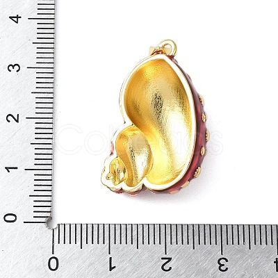 Brass Enamel Pendants X-KK-A252-01G-1