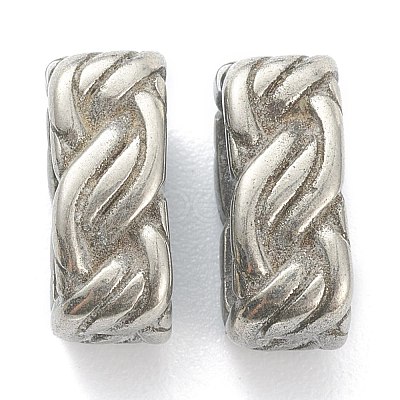 304 Stainless Steel Slide Charms/Slider Beads STAS-I181-029AS-1
