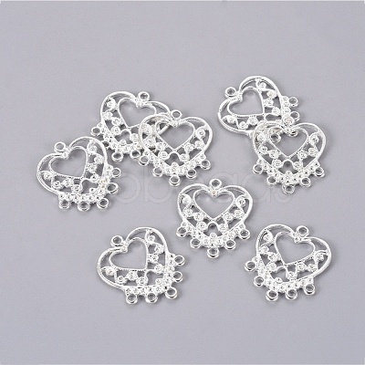 Alloy Rhinestone Connector Settings EA11580Y-NFS-1