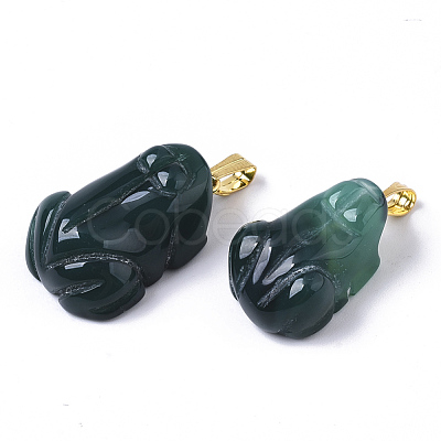 Natural Agate Pendants G-R459-007-1