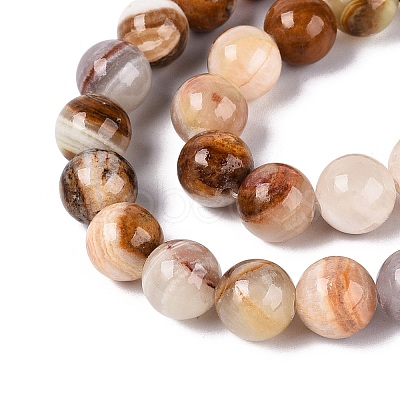 Natural Wood Lace Stone Wooden Jasper Beads Strands G-B128-A04-04-1