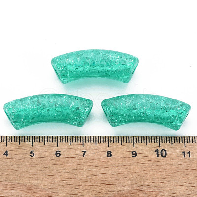 Transparent Crackle Acrylic Beads CACR-S009-001B-N68-1