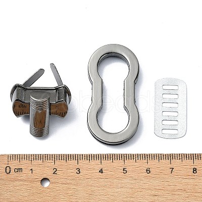 (Defective Closeout Sale: Scratched) Alloy Bag Twist Lock Clasps DIY-XCP0002-98B-1