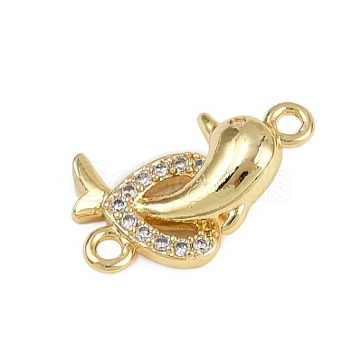 Brass Micro Pave Clear Cubic Zirconia Beads LS-KK-D409-08G-1