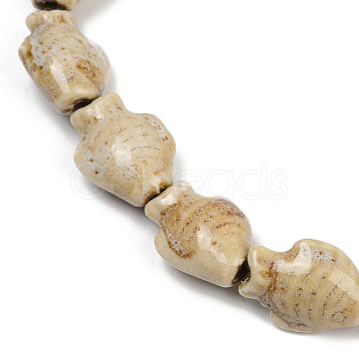 Handmade Porcelain Beads Strands PORC-P030-01A-10-1