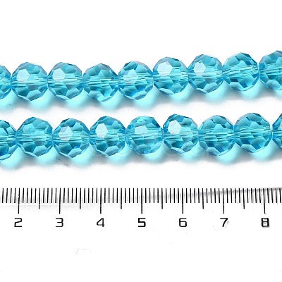 Transparent Glass Beads EGLA-A035-T10mm-D08-1