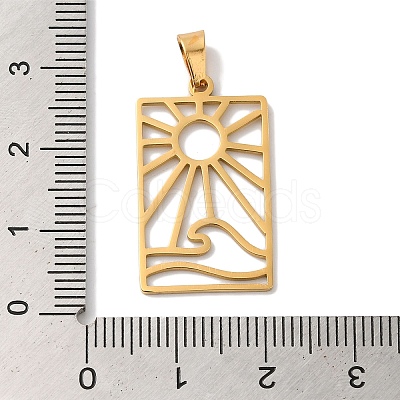 304 Stainless Steel Pendants STAS-U010-14G-1