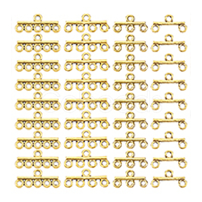 80Pcs 4 Styles Alloy Chandelier Component Links FIND-PH0022-78AG-1