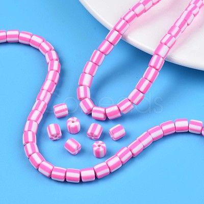 Handmade Polymer Clay Bead Strands CLAY-T020-12E-1