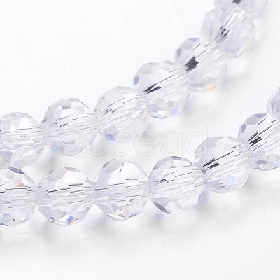 Transparent Glass Bead Strands X-GLAA-G013-8mm-72-1