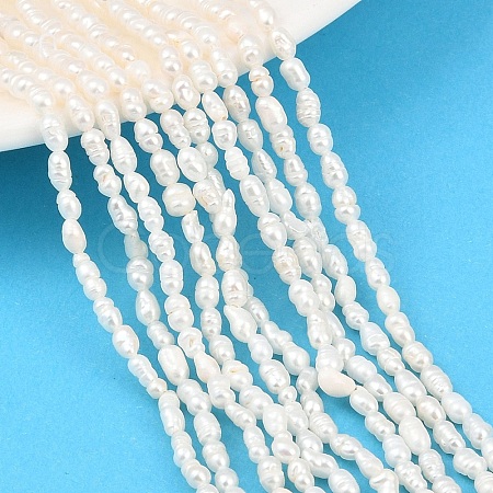 Natural Cultured Freshwater Pearl Beads Strands PEAR-F020-09-1