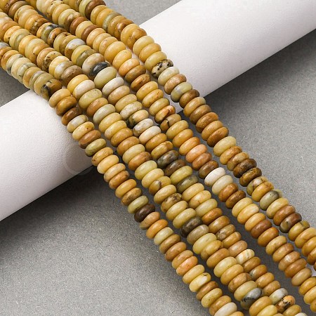 Natural Yellow Opal Beads Strands G-L624-H10-6x2mm-1