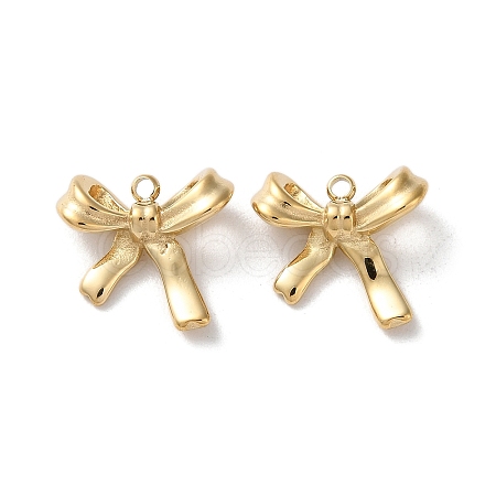 304 Stainless Steel Bowknot Charms High Polished X-STAS-L022-395G-02-1