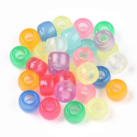 Transparent Luminous Acrylic Beads X-OACR-N137-33-1