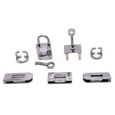 Alloy Bag Lock Clasp Sets FIND-WH0033-19P-1