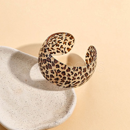 Acrylic Open Cuff Rings for Women RJEW-R020-01-1