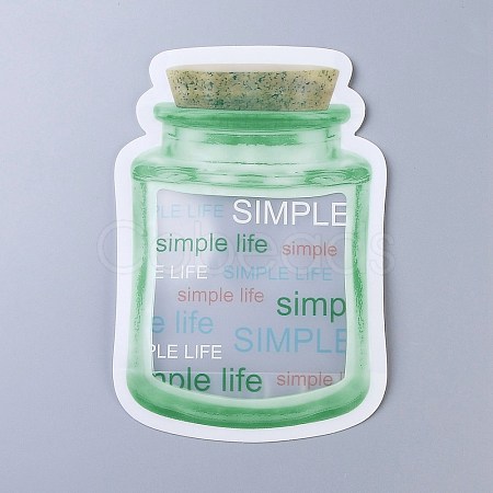 Reusable Bottle Shape Zipper Sealed Bags OPP-Z001-04-B-1