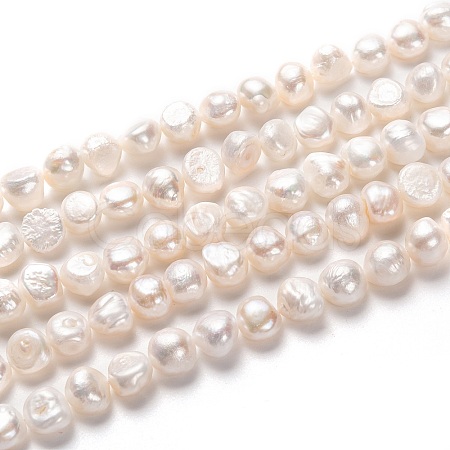 Natural Cultured Freshwater Pearl Beads Strands PEAR-L033-50-01-1
