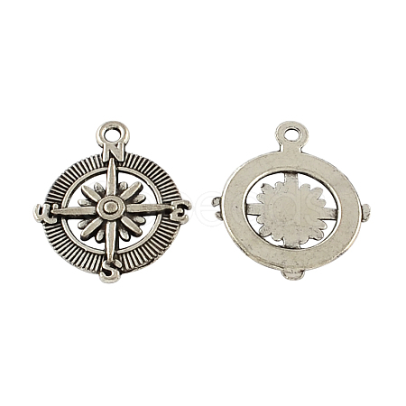 Tibetan Style Zinc Alloy Pendants TIBEP-R334-318AS-RS-1