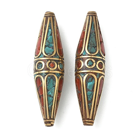 Handmade Tibetan Style Beads KK-Z157-09AG-02-1