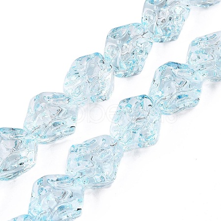 Electroplate Glass Beads Strands EGLA-N012-08H-1