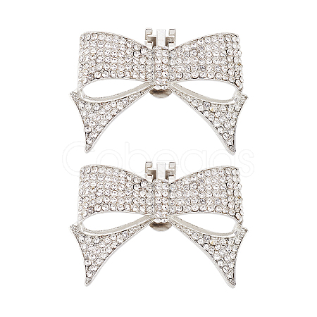 Alloy Rhinestone Shoe Decorations DIY-FG0003-79P-1