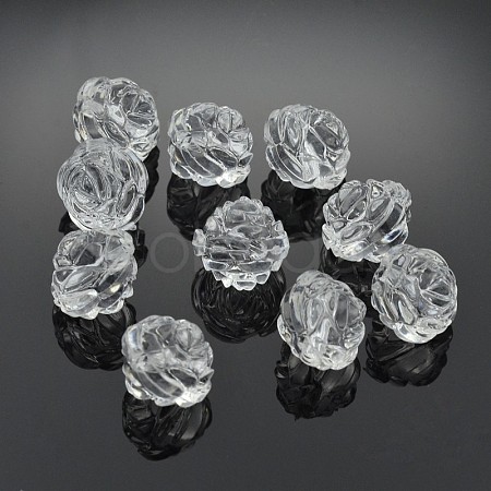Transparent Clear Frosted Acrylic Beads LS-X-PL713Y-1-1