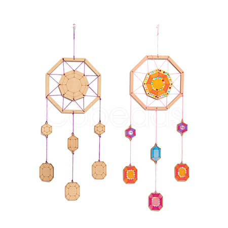 DIY Octagon Wind Chime Making Kit DIY-A029-02-1