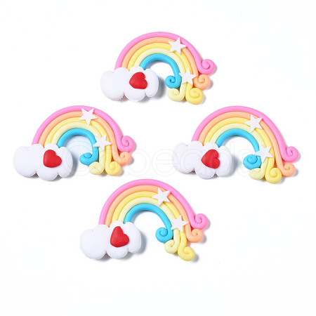 Handmade Polymer Clay Cabochons PORC-TD001-39C-1