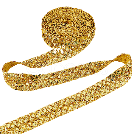 12.5 Yards Ployester Elastic Sequin Trimmings OCOR-AR0001-75C-1