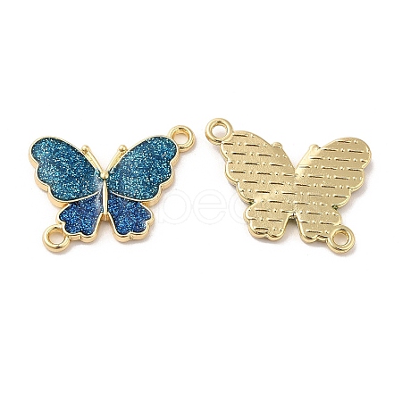 Rack Plating Alloy Enamel Connector Charms ENAM-K069-22G-05-1