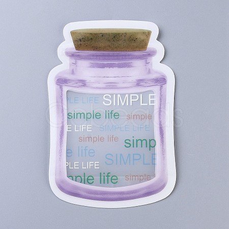 Reusable Bottle Shape Zipper Sealed Bags OPP-Z001-04-A-1