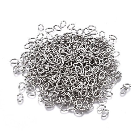 Tarnish Resistant 304 Stainless Steel Open Jump Rings STAS-F250-11P-M-1