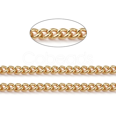 Brass Curb Chains CHC-G005-14G-1