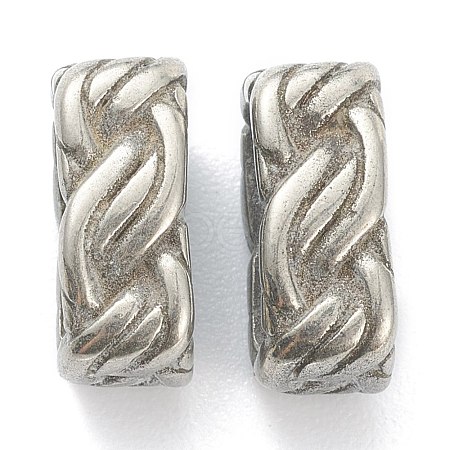 304 Stainless Steel Slide Charms/Slider Beads STAS-I181-029AS-1