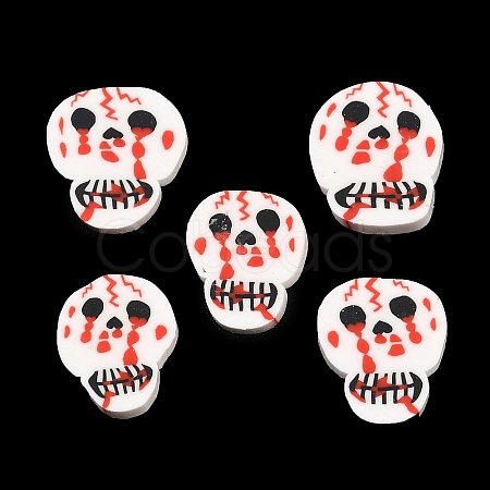 Halloween Handmade Polymer Clay Cabochons CLAY-A007-03A-1