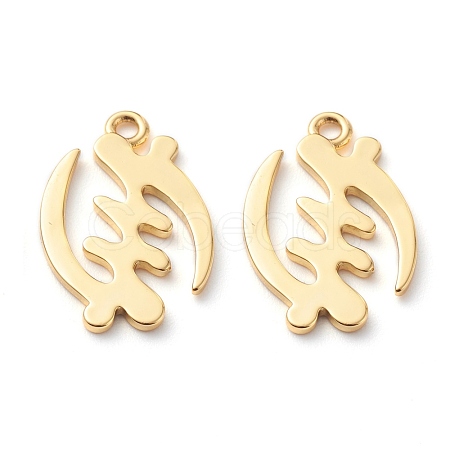 Brass Pendants KK-Z010-16G-1