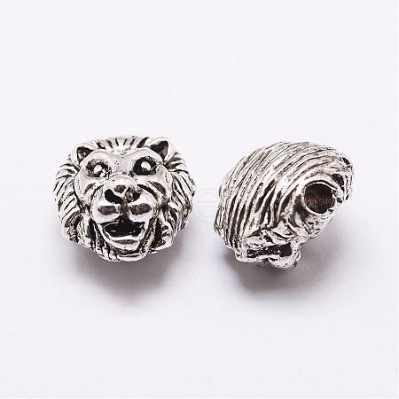 Tibetan Style Alloy Beads TIBEB-J002-AS-1